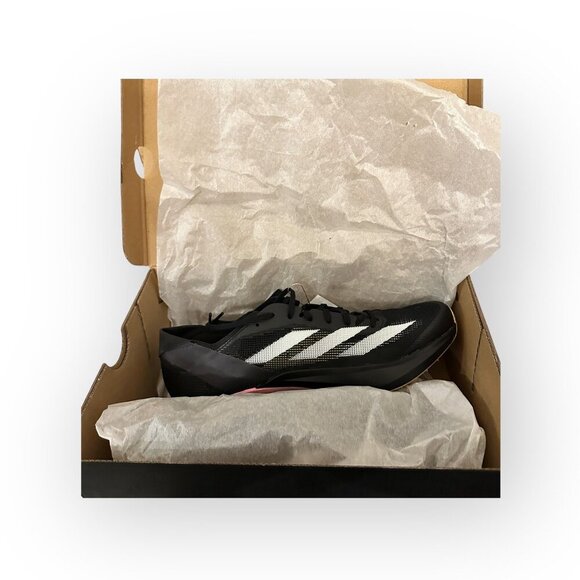 Adidas Adizero Avanti Track Field Spikes Black White Style IG9910 Size Mens 10 - Picture 13 of 15